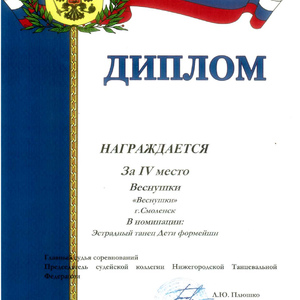 кубок смоленска - 4 место